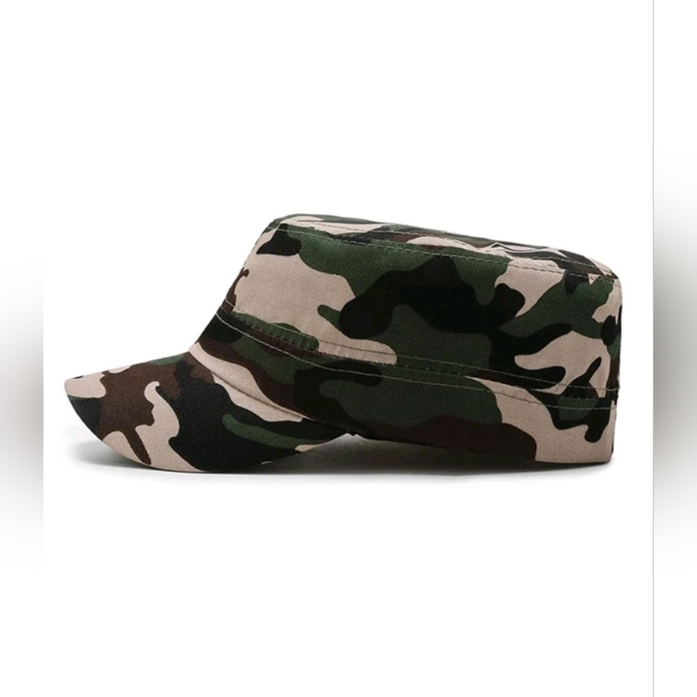 Brown Camo Fitted Cap